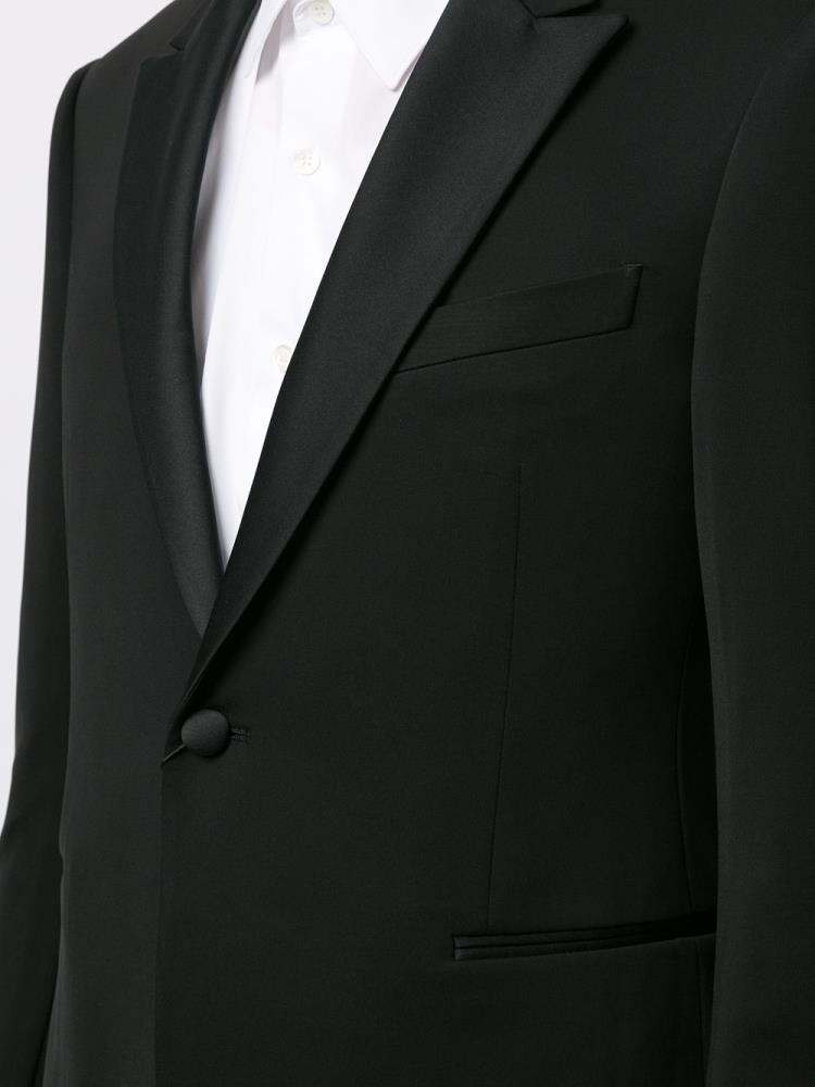 Black Men's Armani Emporio Two Piece Dinner Suits | 970BUGD