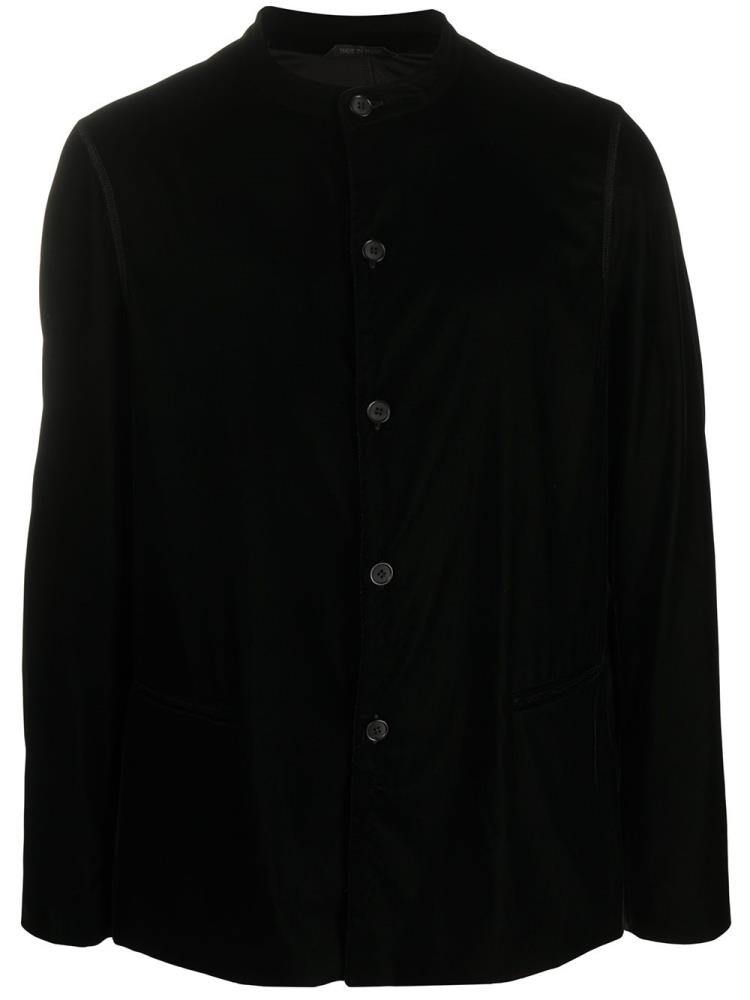 Black Men\'s Giorgio Armani Button Down Jackets | T5OMDC5