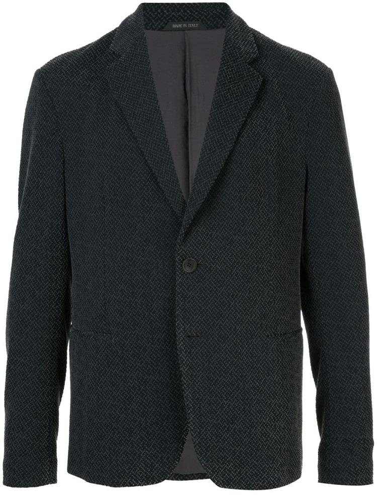 Black Men\'s Giorgio Armani Casual Fit Blazers | 8OPTQCZ