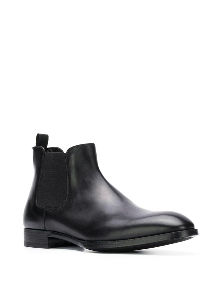 Black Men's Giorgio Armani Classic Ankle Boots | I6LQ528