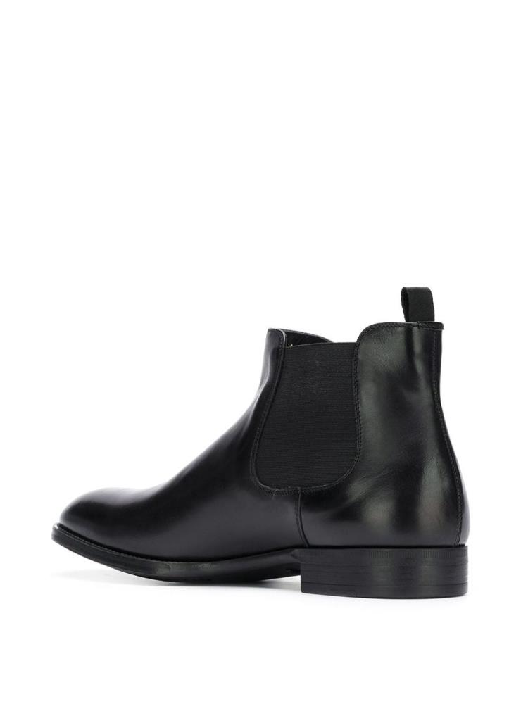 Black Men's Giorgio Armani Classic Ankle Boots | I6LQ528