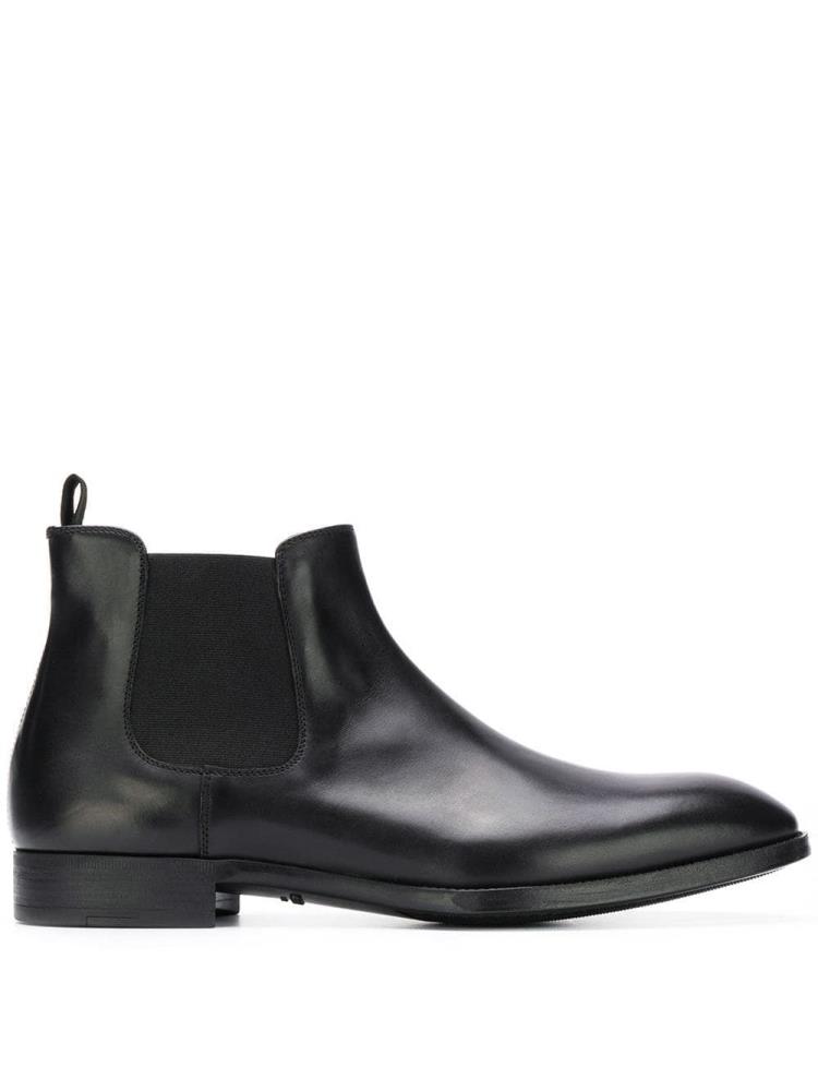 Black Men\'s Giorgio Armani Classic Ankle Boots | I6LQ528