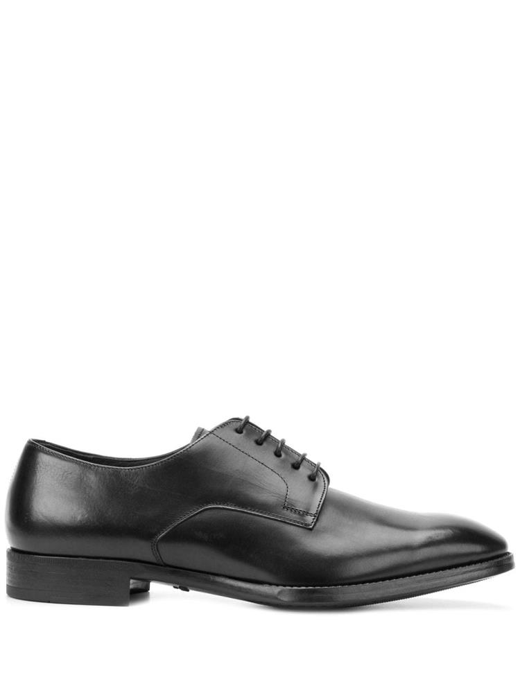 Black Men\'s Giorgio Armani Classic Derby Shoes | LKGB2SO