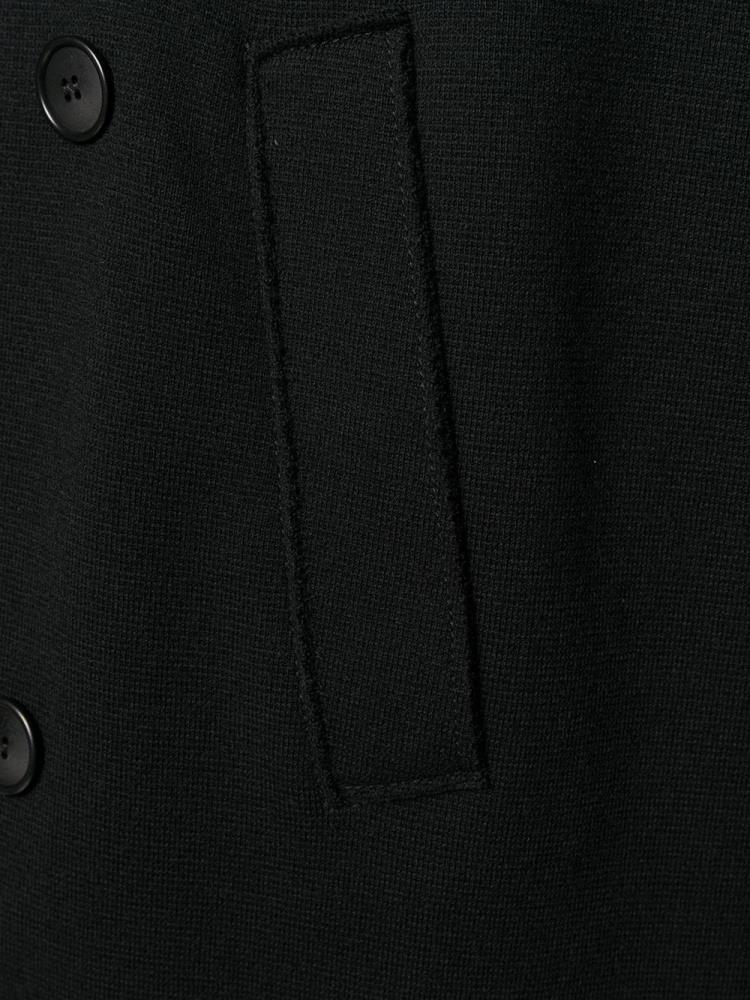 Black Men's Giorgio Armani Double Breasted Coats | WG9U3T1