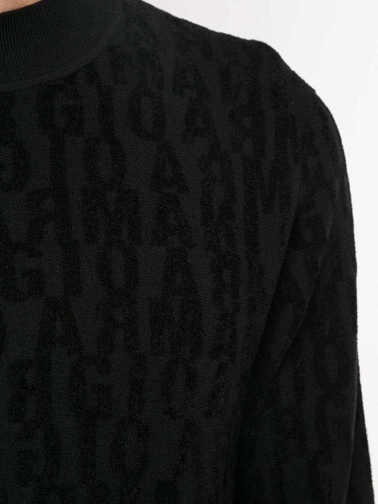 Black Men's Giorgio Armani Long Sleeve Sweaters | BYT5MGE