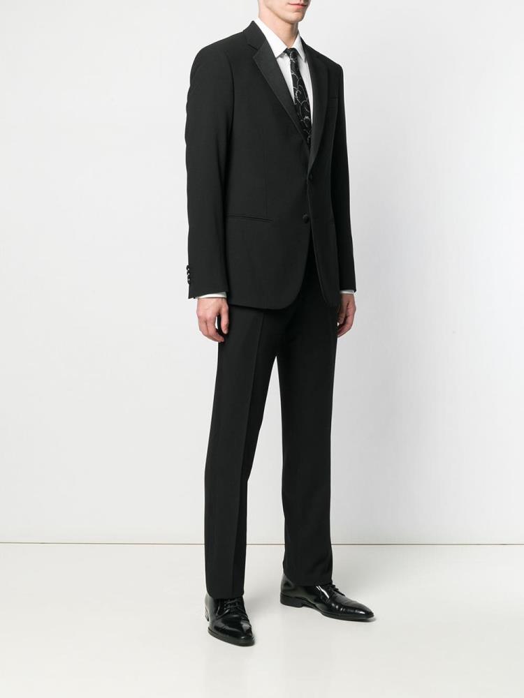 Black Men's Giorgio Armani Two Piece Suits | SUB364P