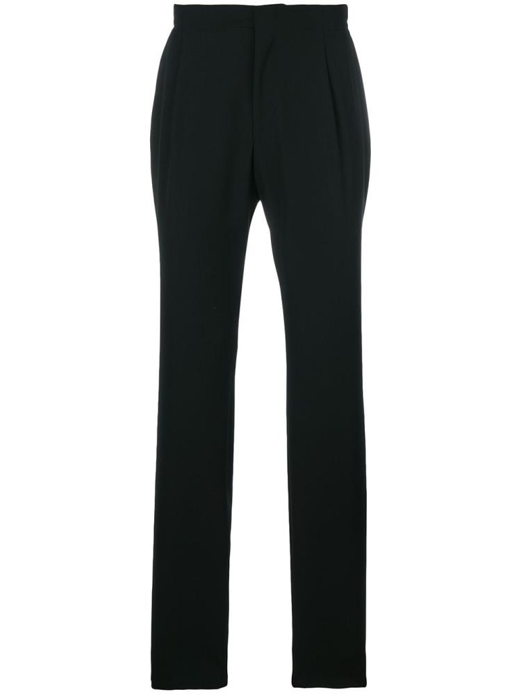 Black Men\'s Giorgio Armani Wool Tailored Pants Pants | GWRRCYK