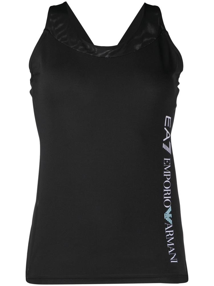 Black Women\'s Ea7 Emporio Armani Ventus 7 Compression Tank Tops | LBQJ1HO