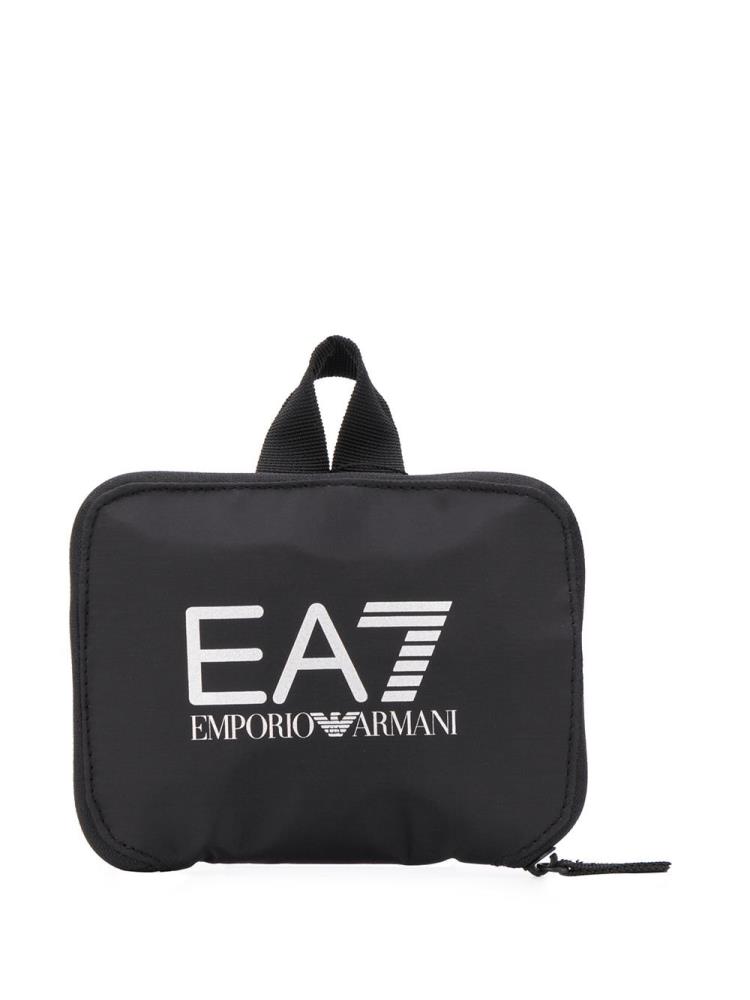 Black Women's Ea7 Emporio Armani Logo Shopper Bag | TQA6AZL