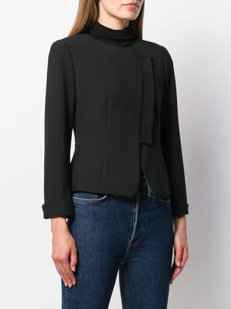 Black Women's Armani Emporio Asymmetric Blazers | 3YU288I