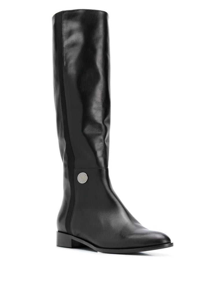 Black Women's Armani Emporio Equestrian Style Boots | TWK92CV