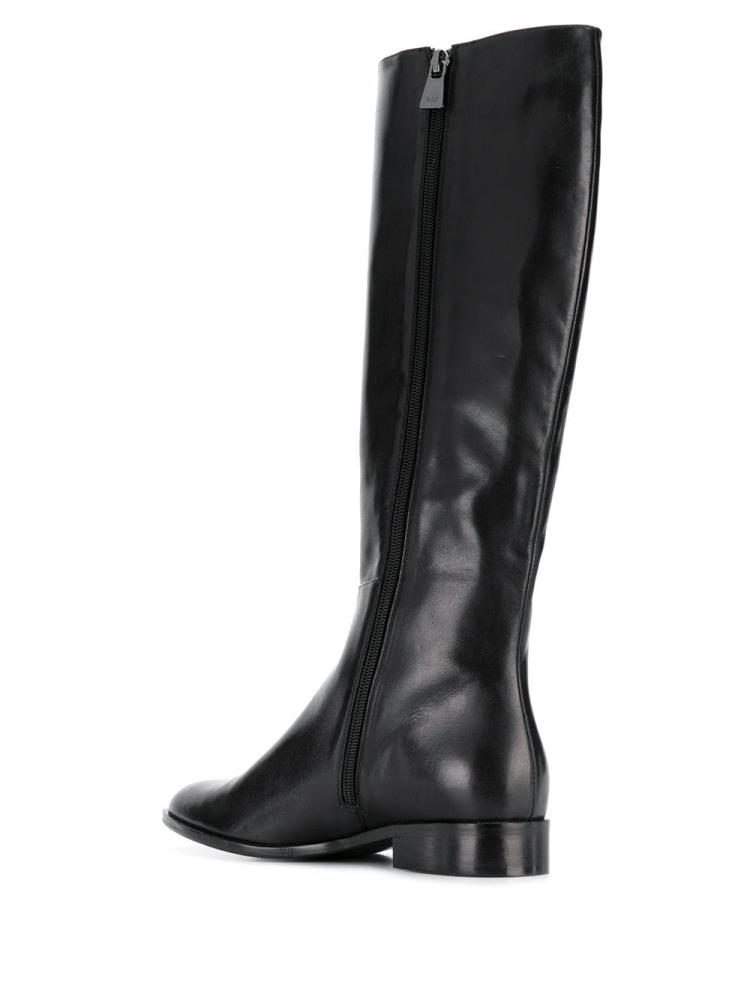 Black Women's Armani Emporio Equestrian Style Boots | TWK92CV