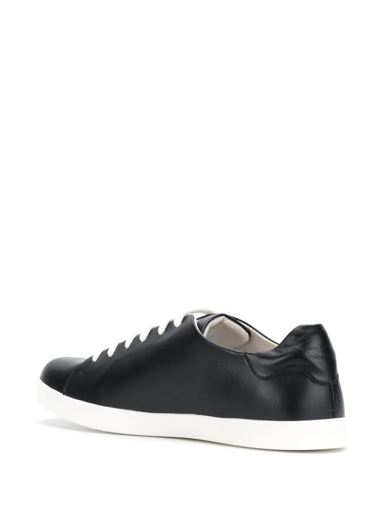 Black Women's Armani Emporio Lace Up Sneakers | KDJ1ZCN