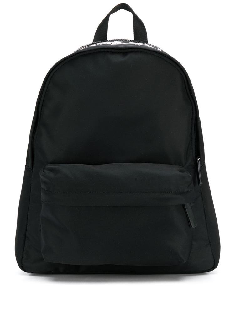 Black Women\'s Armani Emporio Logo Print Backpacks | R0RIX04