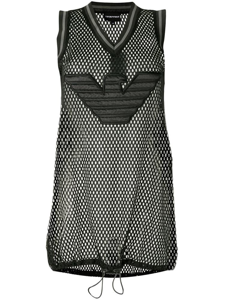 Black Women\'s Armani Emporio Mesh Vest | 57717QT