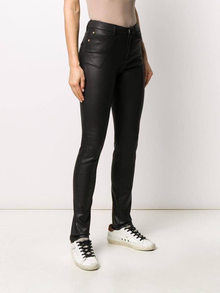 Black Women's Armani Emporio Mid Rise Skinny Jeans | LPEGFZT