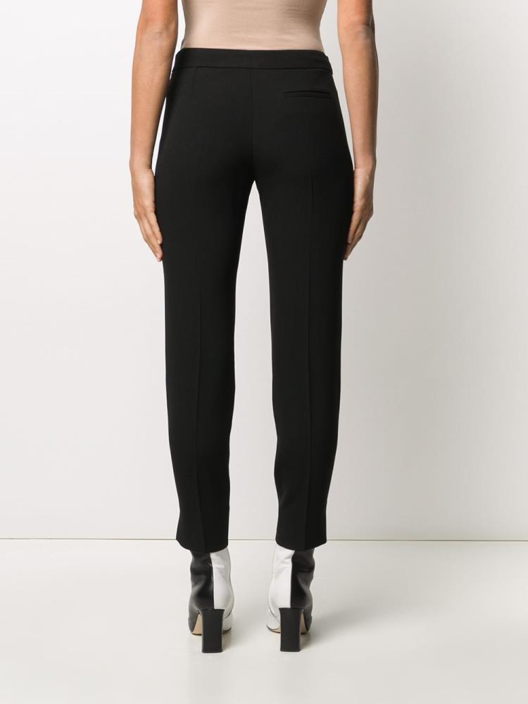 Black Women's Armani Emporio Pintuck Slim Fit Pants | 7954R01