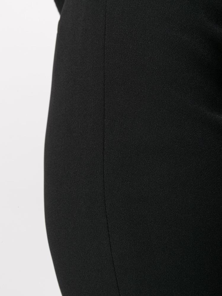 Black Women's Armani Emporio Pintuck Slim Fit Pants | 7954R01