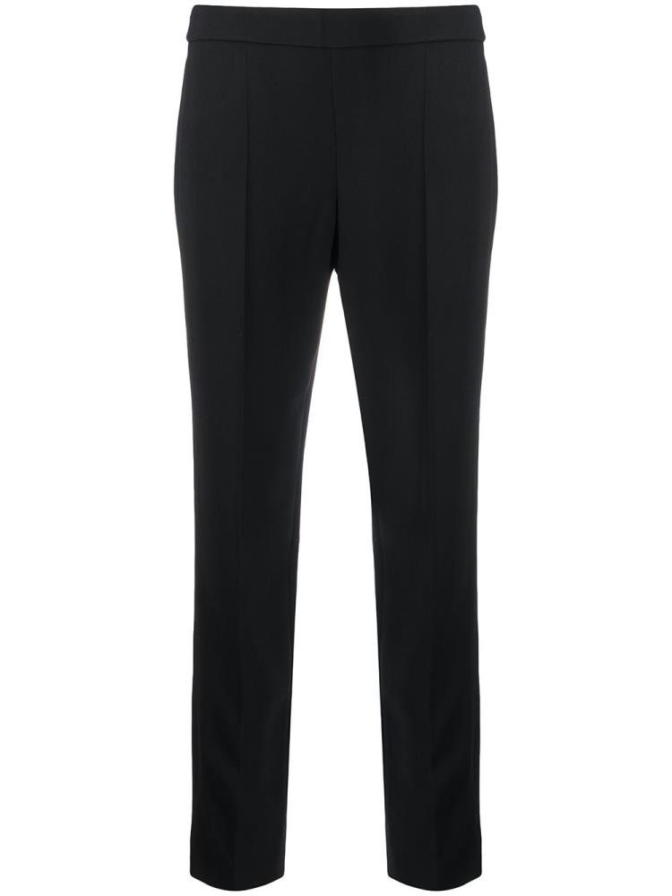 Black Women\'s Armani Emporio Pintuck Slim Fit Pants | 7954R01