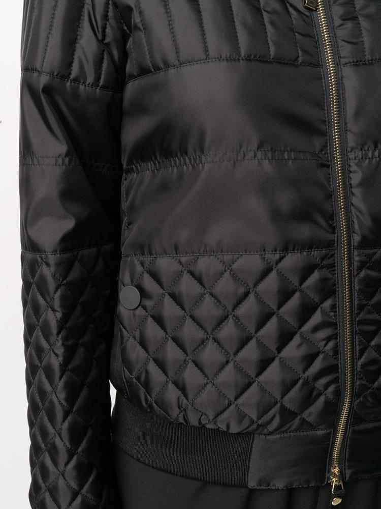 Black Women's Armani Emporio Quilted Bomber Jacket | 78CDMS0