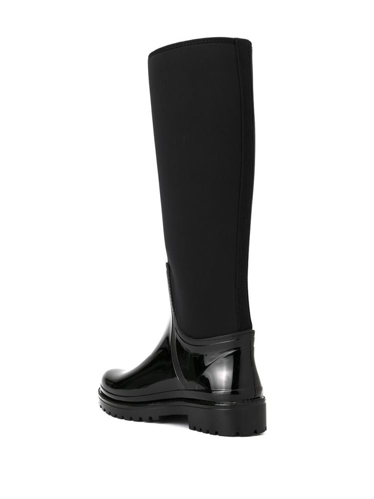 Black Women's Armani Emporio Side Logo Boots | DKS50MZ