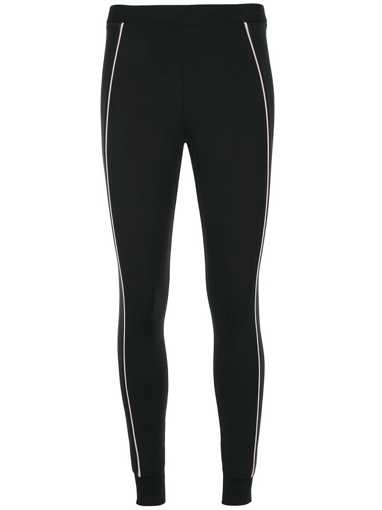 Black Women\'s Armani Emporio Side Band Leggings | JKKMTVR