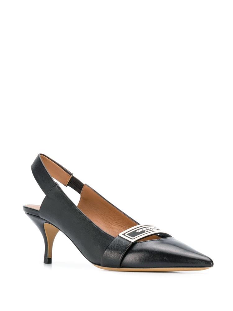 Black Women's Armani Emporio Slingback Pumps | L75J3LL