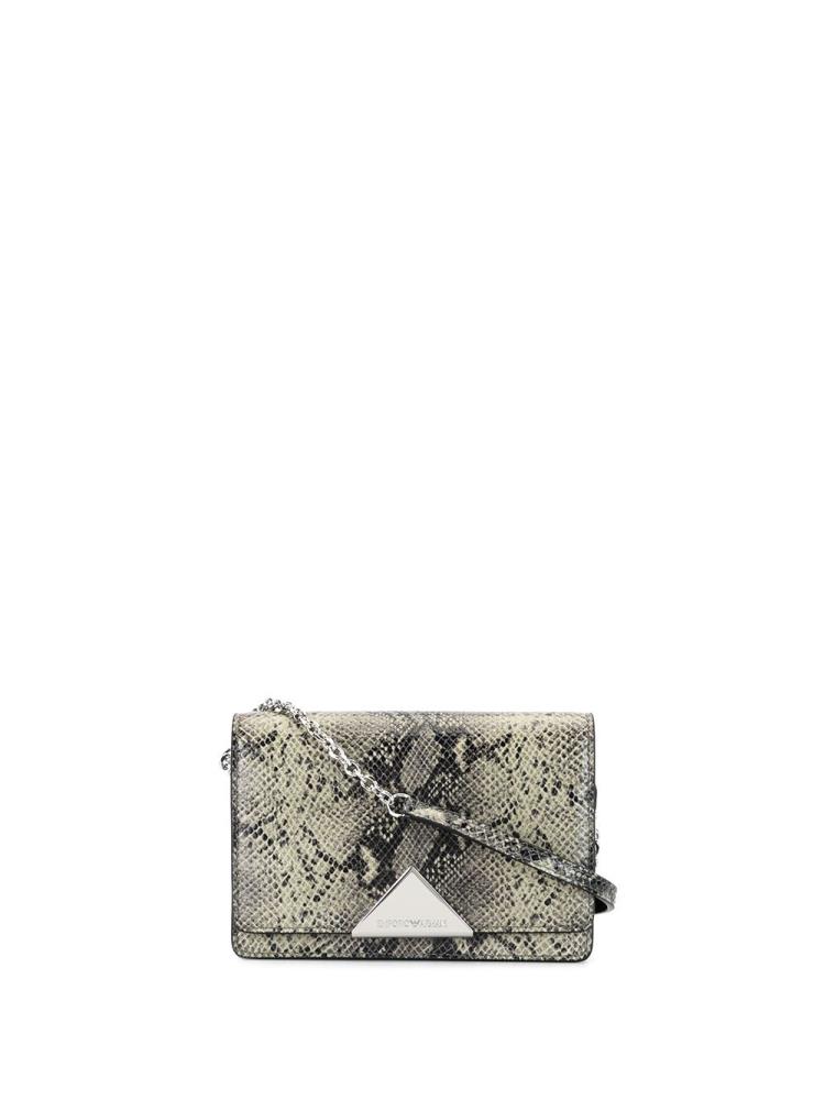 Black Women\'s Armani Emporio Snake Print Crossbody Bags | ZSO5KDK