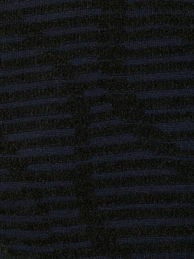 Blue / Black Men's Giorgio Armani Ribbed Jumpers | X1X6ZRQ