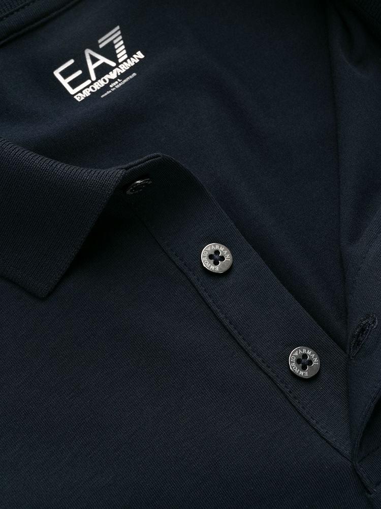 Blue Men's Ea7 Emporio Armani Logo Polo Shirts | BDYXWO7