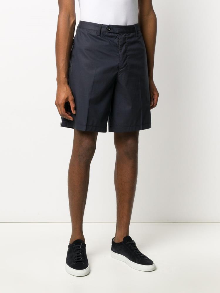 Blue Men's Armani Emporio Contrast Side Stripe Shorts | ZW5KJUA