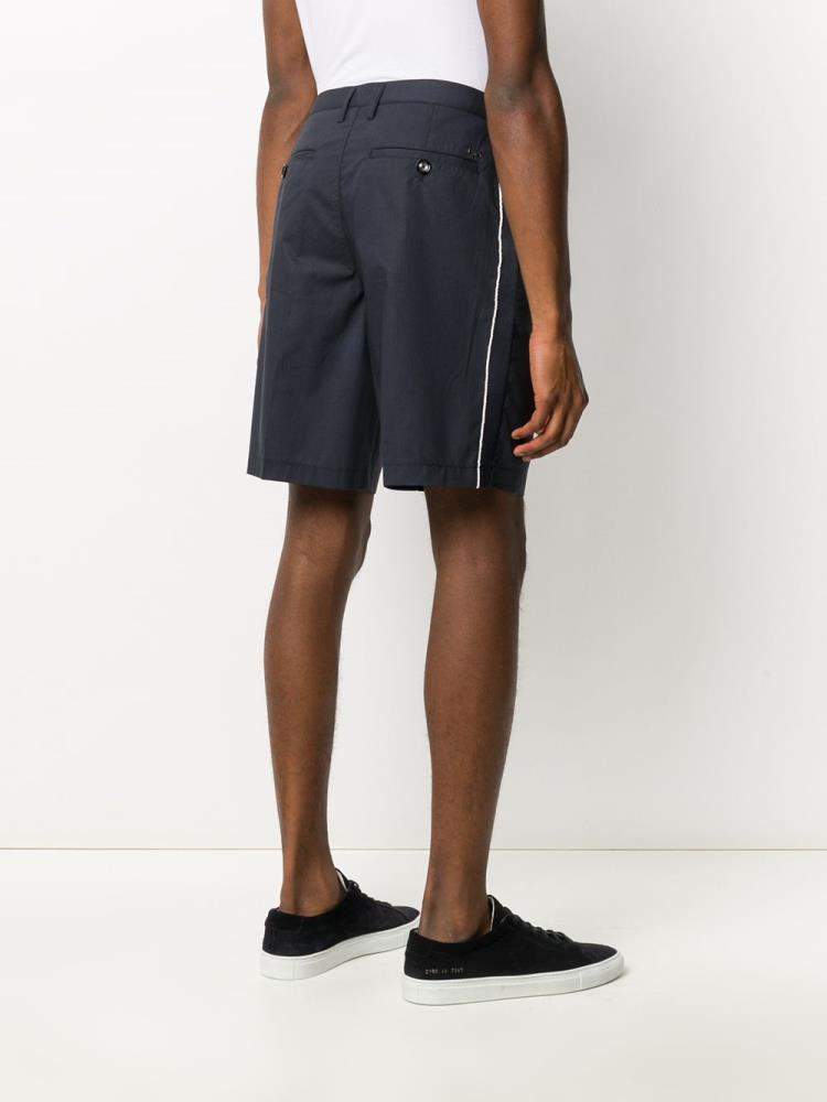 Blue Men's Armani Emporio Contrast Side Stripe Shorts | ZW5KJUA