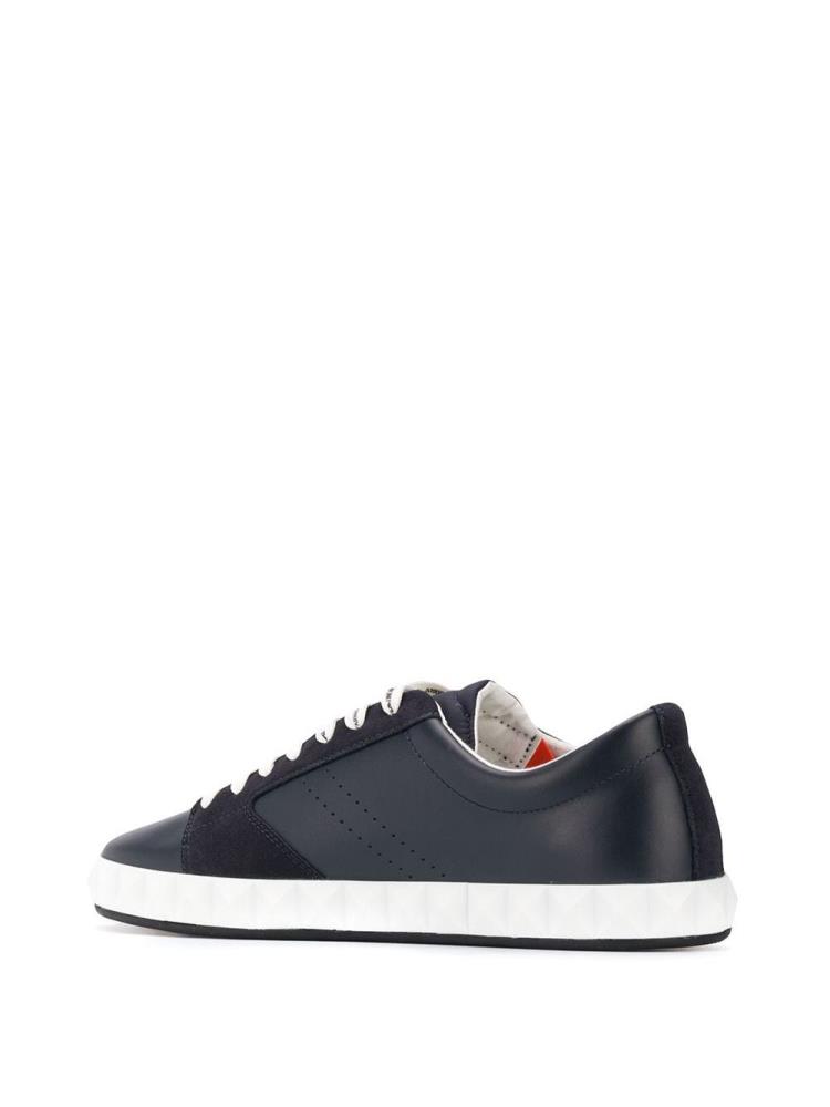 Blue Men's Armani Emporio Lace Up Low Sneakers | V20UV62