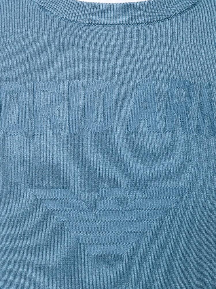 Blue Men's Armani Emporio Lightweight Sweaters | 3948WT8