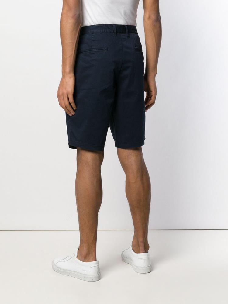 Blue Men's Armani Emporio Mid Rise Knee Length Shorts | K5UMNGM