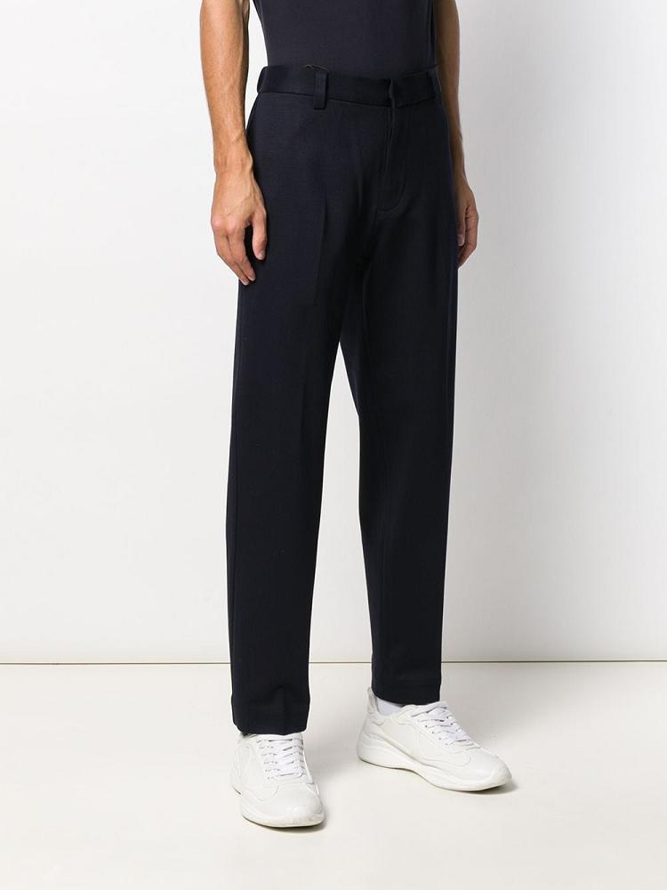 Blue Men's Armani Emporio Regular Fit Pants | TJV2EHJ