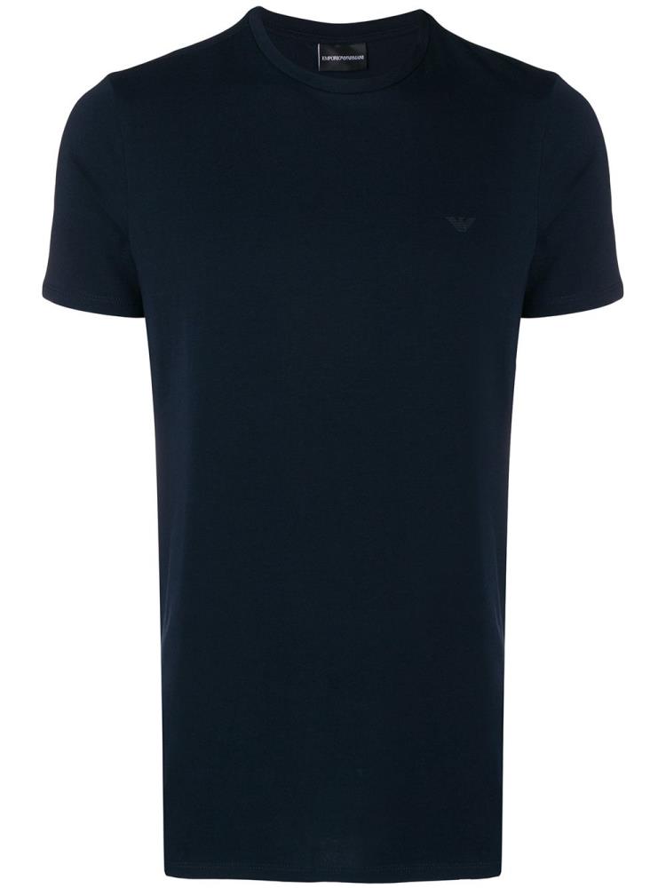 Blue Men\'s Armani Emporio Short Sleeve T Shirts | XJEGTE3