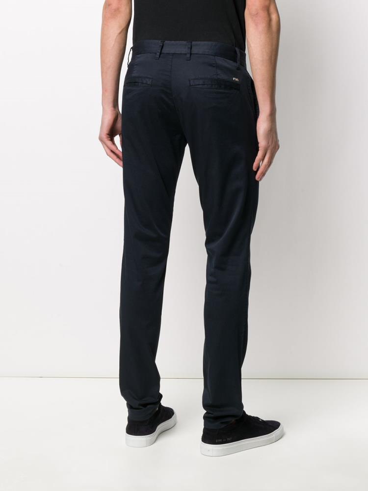 Blue Men's Armani Emporio Slim Fit Tailored Pants Pants | 1Z428CP