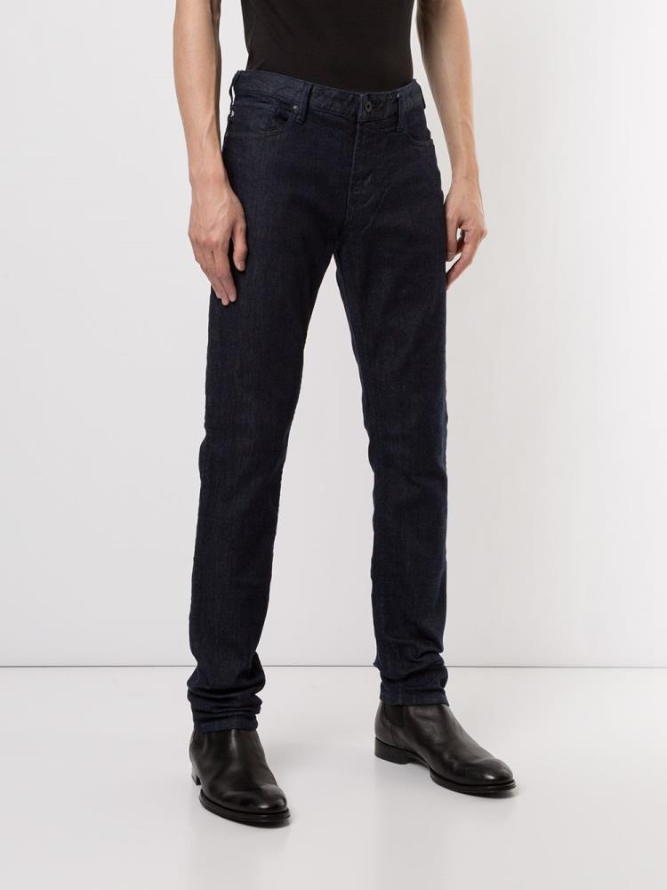 Blue Men's Armani Emporio Slim Fit Jeans | LSS8GAG