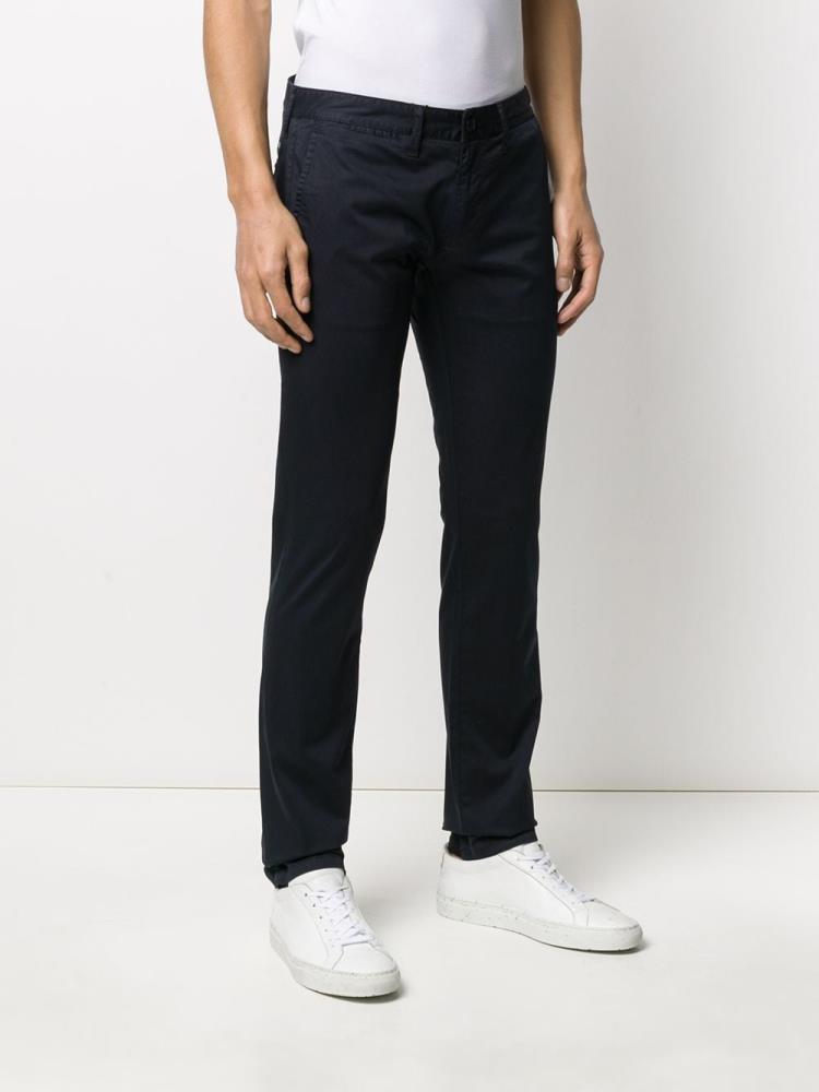 Blue Men's Armani Emporio Slim Fit Chino Pants | MKVH4ZQ