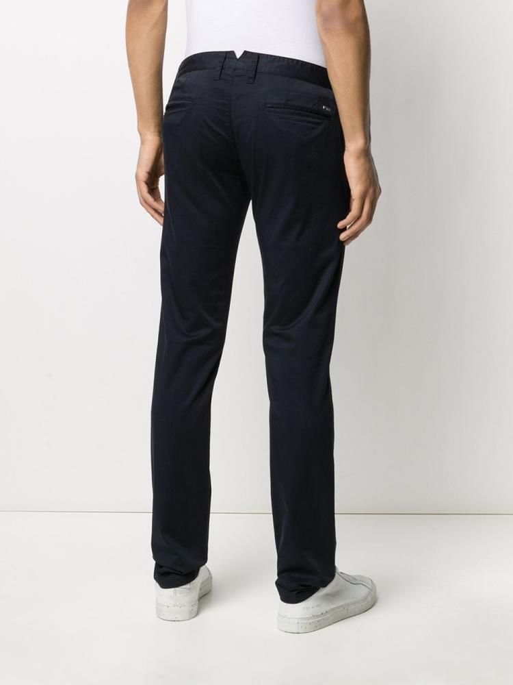 Blue Men's Armani Emporio Slim Fit Chino Pants | MKVH4ZQ