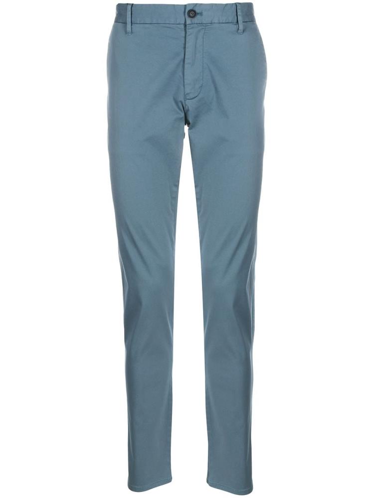 Blue Men\'s Armani Emporio Slim Fit Chino Pants | T6UCUIG