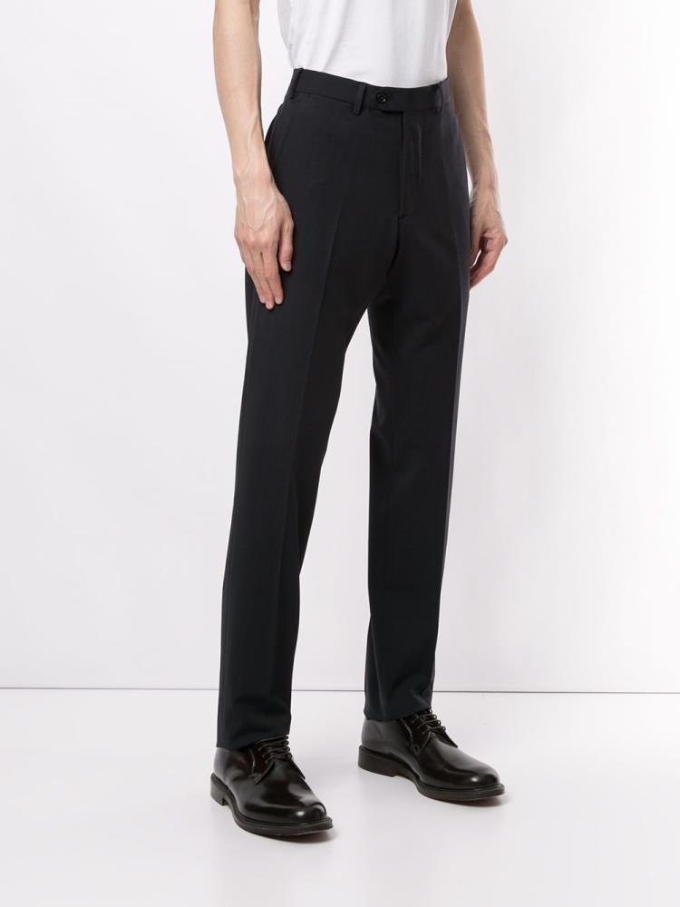 Blue Men's Armani Emporio Slim Tailored Pants Pants | UOREL7D