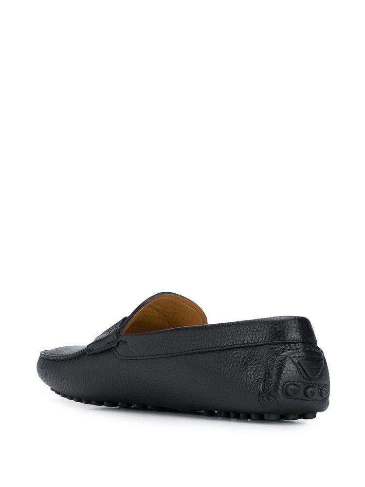 Blue Men's Armani Emporio Slip On Loafers | VQTJLTB