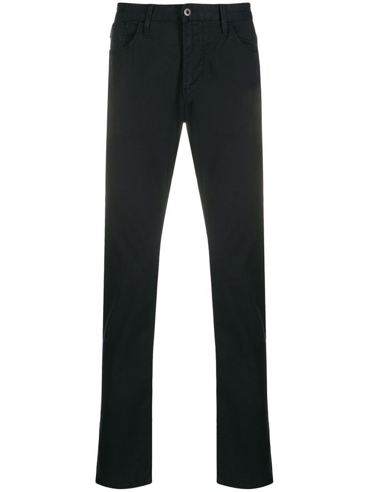 Blue Men\'s Armani Emporio Straight Leg Pants | 22BL3U3