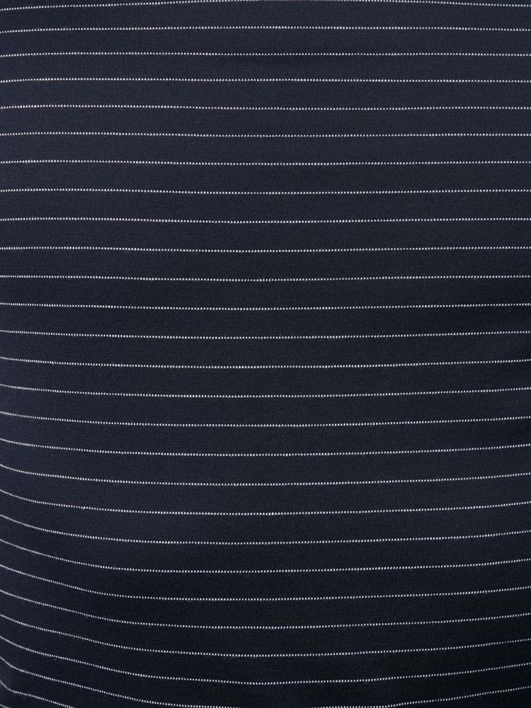 Blue Men's Armani Emporio Striped T Shirts | MK0PLTQ