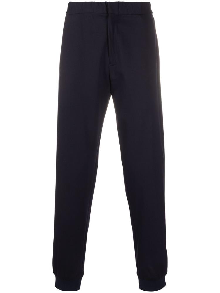 Blue Men\'s Armani Emporio Tapered Slim Fit Pants | 0WRM7J9