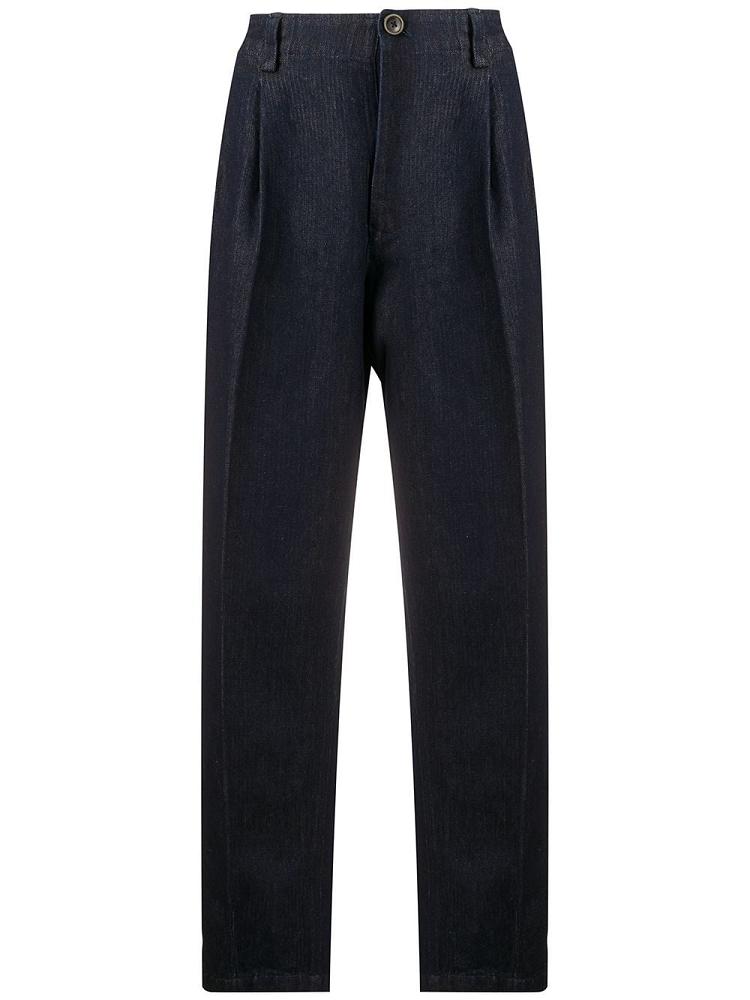 Blue Men\'s Giorgio Armani Denim Tapered Pants | W18A4UK