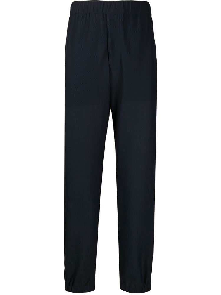 Blue Men\'s Giorgio Armani Elasticated Tailored Pants Pants | XHQ0MZJ