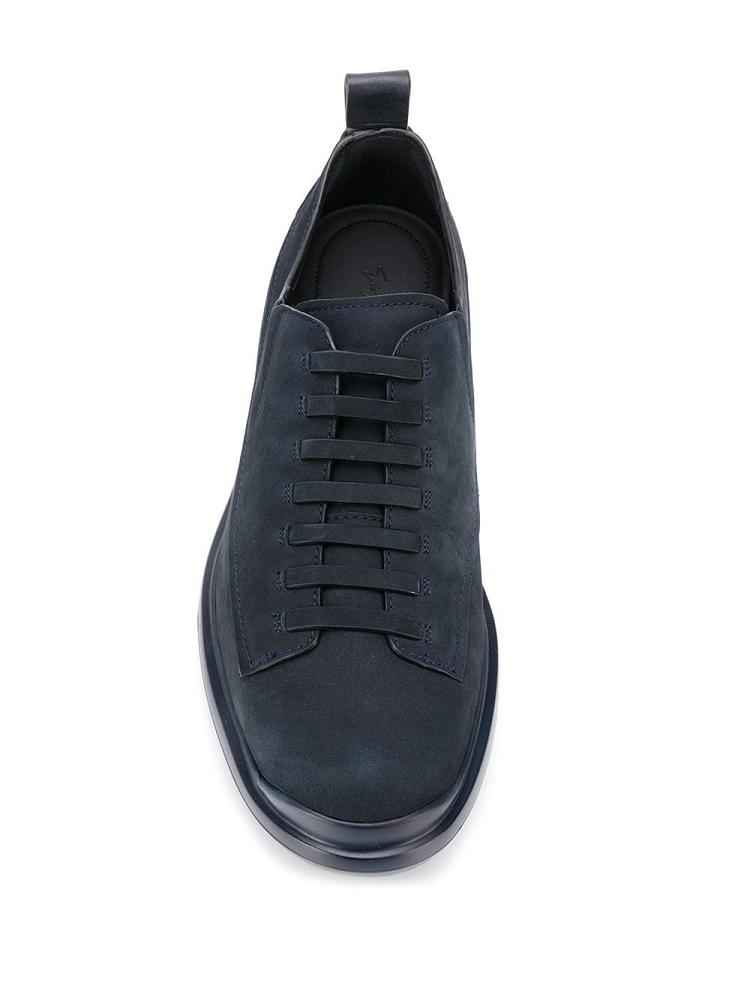 Blue Men's Giorgio Armani Faded Lace Up Shoes Shoes | AUH2N29